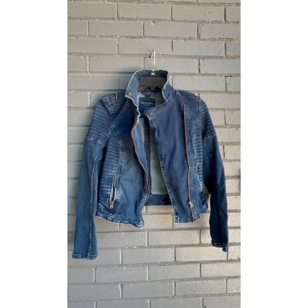 Aeropostale denim Motorcycle, jean jacket S
